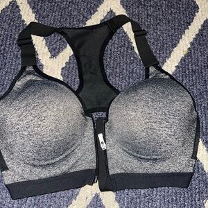 victoria secret vsx front zip sports bra